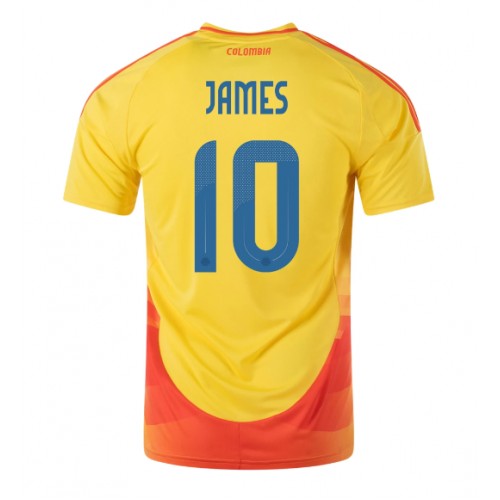 Dres Kolumbija James Rodriguez #10 Domaci Copa America 2024 Kratak Rukav